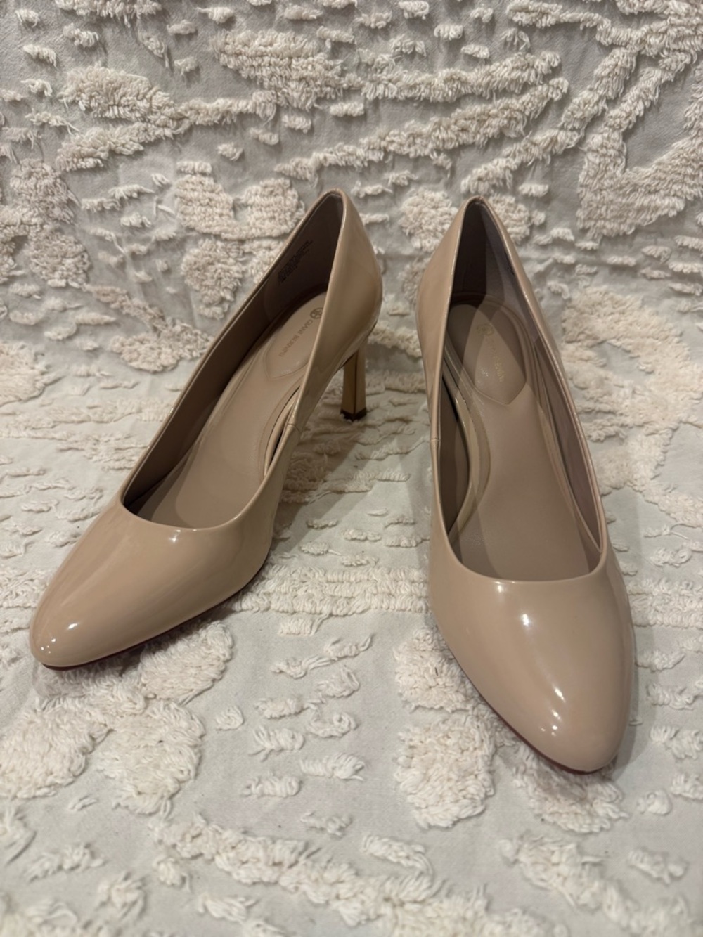 Giani Bernini Nude Patent Leather Pointed Toe Pumps #624